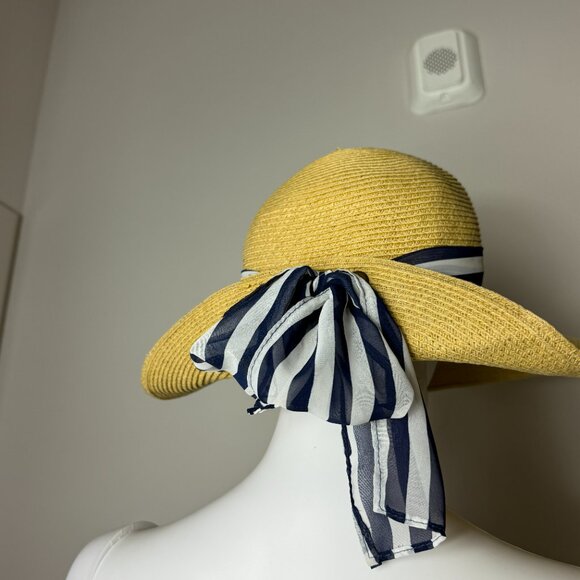 Jendi Women's Wide Brim Sun Hat with ribbon - Picture 6 of 11
